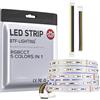 BTF-LIGHTING RGBCCT 5 colori in 1 LED 5050 RGBWW RGB+Dimmergibile Temperatura colore regolabile 2700K-6500K 5M 60LED/m 300LEDs Luci a nastro LED multicolore IP30 DC24V(senza adattatore o controller)