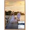 CABBEL Set di 1 cornici portafoto in legno MDF 50x70 cm, con vetro acrilico infrangibile in Rovere