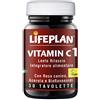 LIFEPLAN Vitamin C1 | Pura Vitamina c 1000mg lento rilascio | Integratore difese con Vit C, e Acido Ascorbico puro | Rafforza sistema immunitario e riduce stress (30 compresse, scorta 1 mese)