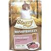 Stuzzy, Monoprotein Grain & Gluten Free, Cibo Umido Completo per Gatti Adulti con Prosciutto, in Patè - (20 Buste da 85g)