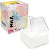 dodococa Caraffa per latte in vetro, caraffa carina, trasparente, in cartone del latte, mini lattiera, 350 ml, 1 pezzo