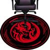 Raoot Tappeto per Sedia Ufficio gaming Tappetino per Pavimenti Adatto per moquette a pelo corto e pavimenti in legno 120 cm Tappetini rotondi per sala giochi camera da letto soggiorno e ufficio