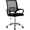 IZTOSS Sedia da ufficio ergonomica, sedia da ufficio con bracciolo regolabile e supporto lombare, ergonomica | traspirante | comfort (nero--CdB02)
