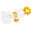 free-space Chamber Plus Flow-Vu antistatico con maschera per adulti Large (Yellow)