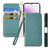 Butnyeoe Cover per Samsung Galaxy A55 5G Case,Custodia Samsung A55 5G Libro,Trama Litchi PU Pelle Protettiva Portafoglio Flip/Folio Wallet Case Con Slot per Schede e Magnetica Supporto,Verde