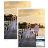 CABBEL Set di 2 cornici portafoto in legno MDF 50x70 cm, con vetro acrilico infrangibile, colore Bianco