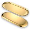 Taiyyi 2 Vassoi Ovali in Acciaio Inox Ovale 23 x 9 cm Vassoio Decorativo per Candele Ovale Contenitore per Gioielli per Dessert Cosmetici Candele (Oro,Argento) (Oro)