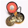 Vokowin Campana tibetana Tingsha con borsa, 6,5 cm, realizzata a mano, per yoga, meditazione, 8 simboli di buon auspicio per il movimento dello yoga (K359-1)