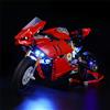 GEAMENT Set di Luci LED Compatibile Con LEGO Ducati Panigale V4 R - Kit Di Illuminazione per Technic 42107 Modello da Costruire (Modello di mattoncini non incluso)