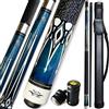 TaiBA Stecca da biliardo professionale in legno di acero canadese, composta da due parti, con custodia 1x1, punta da 13 mm, 147,3 cm, 19-20 Oz (selezionabile) - Blu, Nero, Rosso, Grigio, Verde