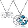Eusense Collana con Ciondolo a Bussola in Argento 925 Collana con Bussola a Catena Regalo di Laurea Gioielli per Donne Signore