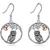 YAFEINI Orecchini Gufo per Donna Orecchini con Gufo Orecchini in Argento Sterling 925 Gioielli Regalo per Mamma e Amica (orecchini di gufo)