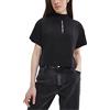 Calvin Klein Jeans Back Vertical Faded Logo Tee T-Shirt, CK Black, XS Donna