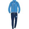 Generic Napoli Tuta Homewear Ufficiale con Zip Azzurra 2 pezzi adulto uomo (IT, Testo, S, Regular, Regular, Azzurro)