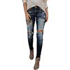 Onsoyours Donna Jeans Elefante Moda Pantaloni Stretti Ghette da Donne Vita Alta Jeggings D Blu X-Large