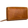 STILORD 'Chloe' Vintage Portafoglio Pelle Donna con Protezione RFID Portamonete Grande Vera Cuoio con Scomparti per Carte e Confezione Regalo, Colore:perugia - marrone