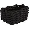 Kleine Wolke Cesto Fellone nero, lunghezza 14 cm, larghezza 19 cm, altezza 10 cm