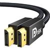 IVANKY Cavo DisplayPort 16K 2.1 1M, 4K@240Hz/165Hz/144Hz, 16K@60Hz, 8K@120Hz, 2K@240Hz, DP cable 2.1