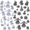 Path Gaming 40 figure di gioco di ruolo da tavolo fantasia mostri in miniatura per dungeon e draghi, giochi di ruolo Pathfinder. miniature scalate da 28 mm, sfuso non verniciato, ottimo per D&D/DND