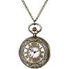 Avaner Orologio da taschino, analogico, al quarzo, con numeri romani, per uomo e donna, come regalo per la festa della mamma, festa del papà, Natale, compleanno, gold