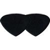 Pickboy Plettro/Pick Carbon Nylon, 1,00 mm, heavy, nero, 12 pezzi