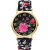 Silverora Orologio da donna, al quarzo, analogico, stile Boemien, con quadrante digitale grande, Nero , Cinghia