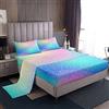 Loussiesd Set di biancheria da letto sfumato per ragazze ragazzi e bambini, fantasia magica, giallo, rosa, blu, galassia, cielo stellato, set di lenzuola, per letto singolo, 3 pezzi