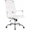CLP Elegante sedia da ufficio con meccanismo di oscillazione integrato vari colori colore : bianco