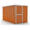 NOTEK Box giardino casetta attrezzi in Acciaio Zincato 175x307cm x h1.82m - 95KG - 5,4mq - LEGNO
