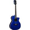 Eko GUITARS - NXT A100CE SEE THROUGH BLUE, Chitarra Acustica Top in Abete, Fasce, Fondo e Manico in Mogano, Tastiera in South American Roupanà, Dreadnought Cutaway, Colore Blue