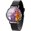 NOAFUNZO FNAF Orologio analogico al quarzo per ragazzi e ragazze Five Nights Game digitale con cinturino in plastica, Tipo 3, Cinturino