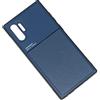 Kepuch Mowen Cover Custodia Case Piastra Metallica Incorporata per Samsung Galaxy Note 10+/10 Plus - Blu