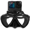 TELESIN Maschera subacquea con staffa compatibile con GoPro Hero 11 Hero 10 Hero 9 Hero 8/7/6/5/4/3 Black Insta360 DJI Action Swim Mask per Snorkeling/Snorkeling Go-Pro