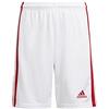 adidas Squadra 21 Shorts Bambini e ragazzi, White/Team Power Red, 128