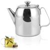 Uadme Bollitore Beccuccio Corto Grande Capacità, Teiera di Fascia Alta Caffè in Acciaio Inossidabile Bollitore Caffè Frutta Erbe per Cucina Domestica Hotel Ristorante Sala Conferenze Soggiorno(850ml)