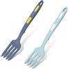 XIHIRCD 2 Pezzi Forchette in Silicone, Multifunzionali Forchetta da Cucina Forchetta per Spaghetti Resistente al Calore Forchetta per Frullare per Cucina Utensili da Portata (Blu Scuro, Blu Lago)