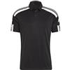 adidas Uomo Polo Shirt (Short Sleeve) Sq21 Polo, Black/White, GK9556, LT2
