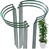 Wuuooei Supporto per Piante da Giardino Metallo, 6 Pcs Anello di Supporto per Piante da Giardino, Semicircolare Portafiori per Piante Cespugliose e Vite, Hydrangea