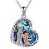 YAFEINI Collane a goccia Infinity in argento sterling 925 per donna, collana con ciondolo in zirconi per la festa della mamma, catena per mamma, gioielli per il compleanno, regali per le donne, ragazza, mamma e figlia