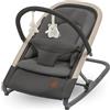 Maxi-Cosi Kori Sdraietta Neonati Ergonomica in Tessuto con Arco Gioco, 0-2 anni, 15 kg, Sdraietta a Dondolo con Movimento Naturale, Reclinabile e Pieghevole, Chiusura Compatta, Beyond Graphite