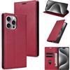 xinyunew Cover per Samsung Galaxy A50/A50S/A30S,Premium Pelle PU Portafoglio con Supporto Flip Libro Libretto Custodia [Protezione Completa] [Slot per Scheda] [Supporto Stand] - Rosso