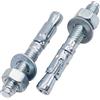 SKIR'CO Ancoraggi a cuneo zincati M8 x 60 mm, tasselli in metallo, bullone di ancoraggio, ancoraggio per muratura, ancoraggio per calcestruzzo, 12 pezzi