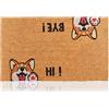 AMARU DOOR MATS Zerbino Hi-Bye Cane Fibra di Cocco - 70x40cm - Zerbino Ingresso Casa con Superficie Antiscivolo in PVC e Fibra Cocco - Per Corridoi,Porte Esterne-Accessori per la Casa-Design Minimalista Originale