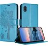 JayModCase Custodia per Samsung Galaxy A20E/A10E, Flip Portafoglio Pelle Cover con [Slot Schede] [Magnetico] [Cavalletto] Antiurto Compatibile con Samsung A20E - Blu