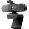 EMEET Webcam HD - Webcam C960 AF 1080P con copriobiettivo e doppio microfono,Telecamera streaming a 360° con correzione automatica della luce PDAF, plug & play, ideale per webcam per Win10, MacOS