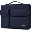 MOSISO 13.3 pollici Custodia Laptop Porta, 13-13.3 pollici Borsa PC Compatibile con MacBook Air/Pro 13 / Pro 14, HP Dell ASUS Lenovo, Lato Aperto Borse con 2 Alzato & 1 Tasche Patta, Navy Blu