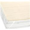 BNZ Group coprimaterasso [MATRIMONIALE] in pura lana vergine merinos agnellata, 100% MADE IN ITALY (160_x_190_cm)