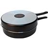 ALLUFLON Fornetto da Gas Doppia Padella Costanza Alto Anti Aderente 2 Manici Diam 28 Cm