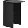 ShAzan Tavolino in metallo ferro battuto, comodino/comodino, moderno divano da soggiorno, tavolino da caffè, forma piccola, ha spazio di archiviazione, 3 colori durevoli (colore: nero, dimensioni: 28,5 x 34