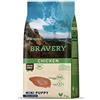 BRAVERY - Mini Puppy crocchette per cane, 2 kg, taglia S